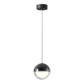 Lampă suspendată pe cablu ZIREA LED/7W/230V neagră