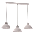Lampă suspendată SVEN cu cablu, 3xE27/15W/230V, crem