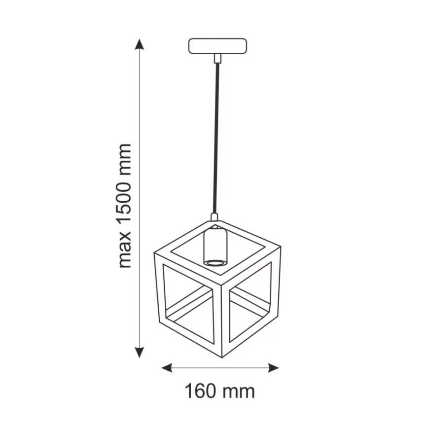 Lampă suspendată SWEDEN 1xE27/20W/230V