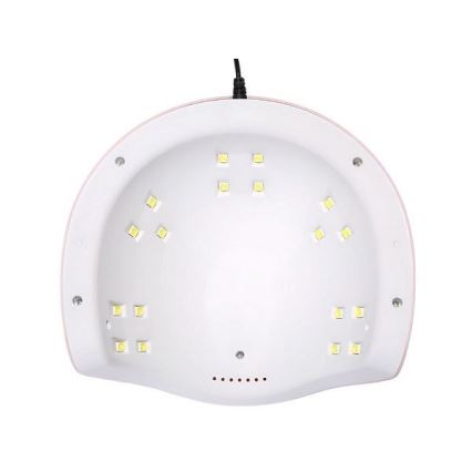 Lampă UV pentru unghii 54W/5V roz