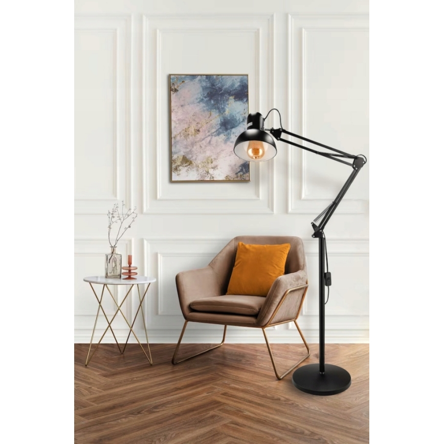 Lampadar 1xE27/40W/230V negru