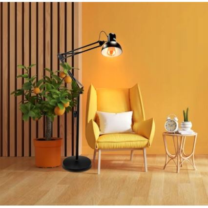 Lampadar 1xE27/40W/230V negru