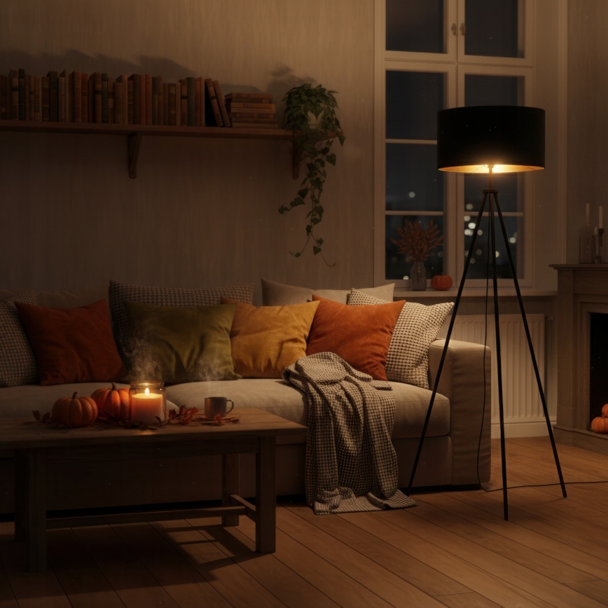 Lampadar 1xE27/40W/230V negru