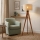 Lampadar AIDA 1xE27/15W/230V stejar/rafie