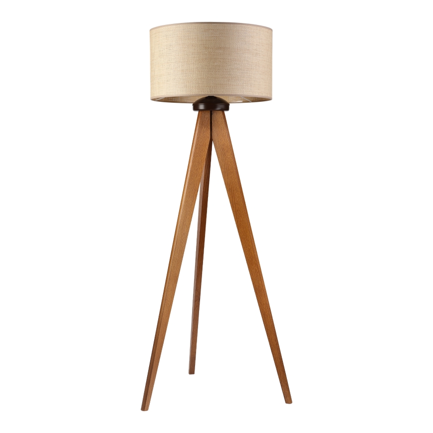 Lampadar AIDA 1xE27/15W/230V stejar/rafie