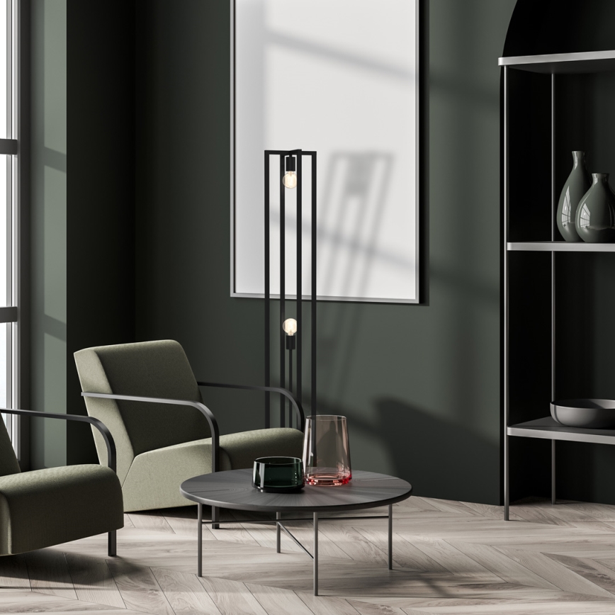 Lampadar ARNOLD 2xE27/60W/230V negru