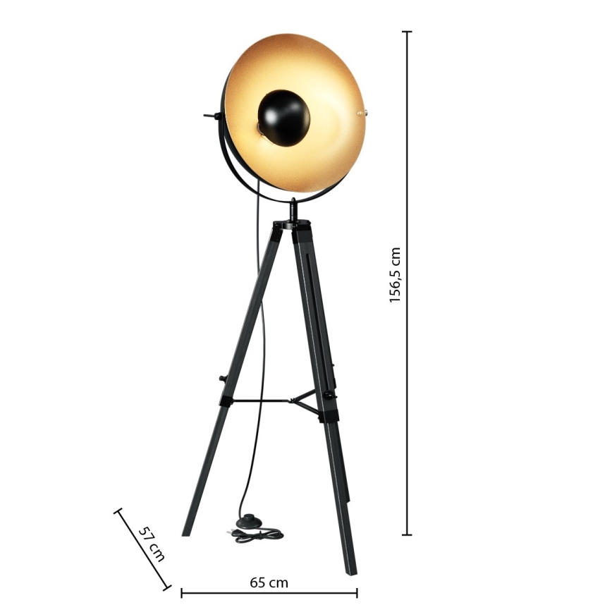 Lampadar Atmosphera LAHTI 1xE27/25W/230V paulovnia