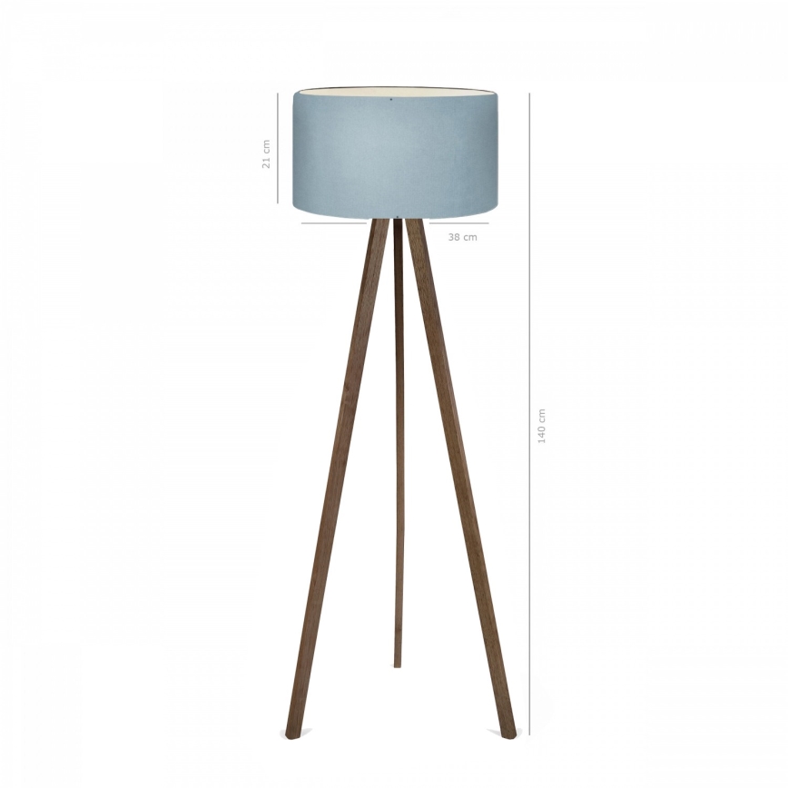 Lampadar AYD, 1 x E27, 40 W, 230 V, maro/albastru