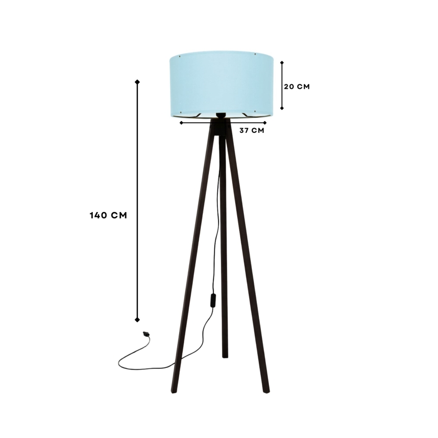 Lampadar AYD, 1 x E27, 40 W, 230 V, maro/albastru