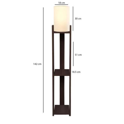 Lampadar AYD, 1x E27, 40 W, 230 V, maro/crem
