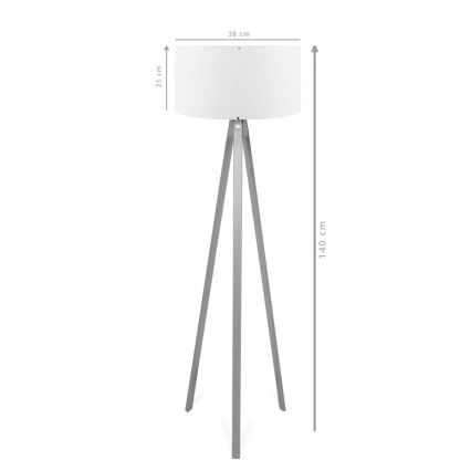 Lampadar AYD, 1xE27/40W/230V, maro/roșu