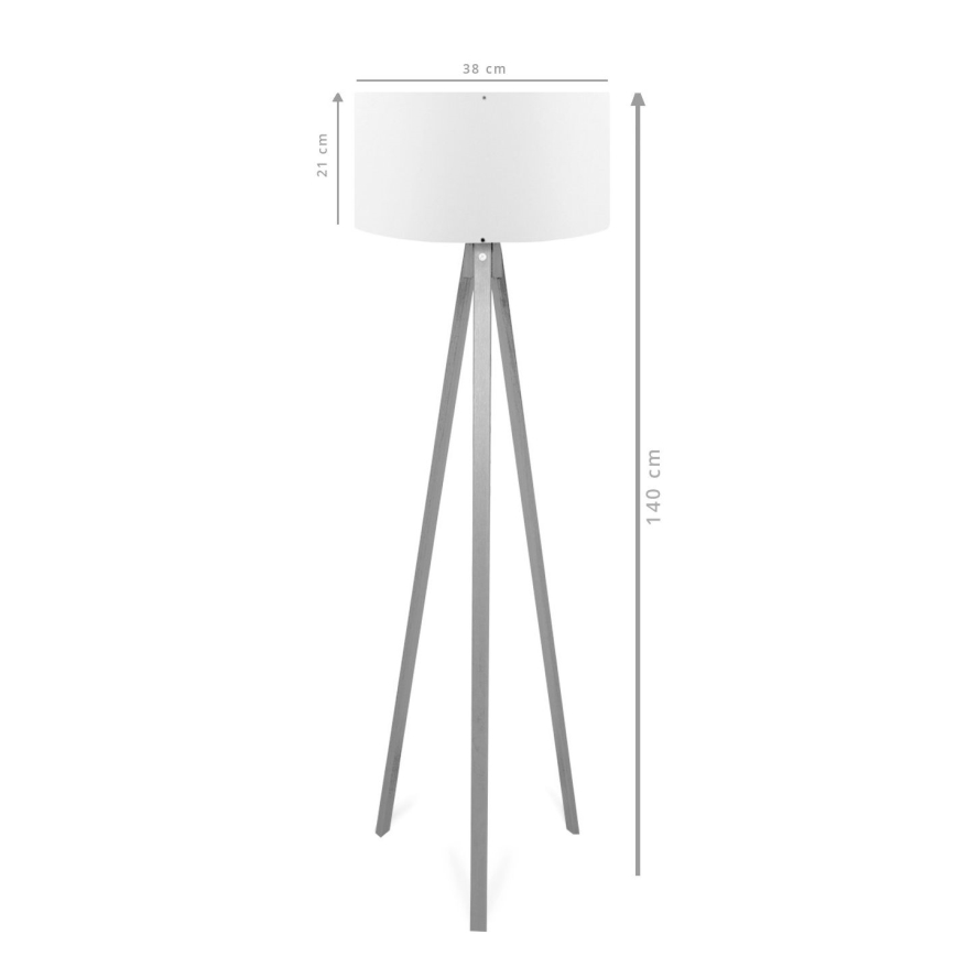 Lampadar AYD, 1xE27/40W/230V, maro/roșu