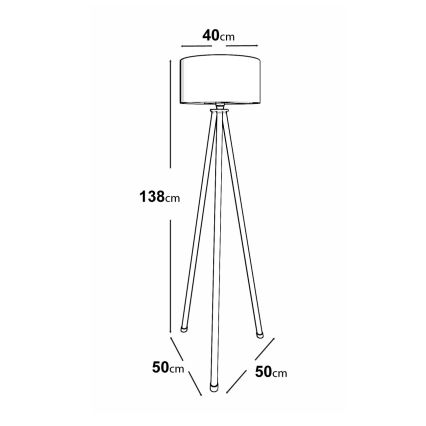 Lampadar AYD 1xE27/40W/230V negru/maro