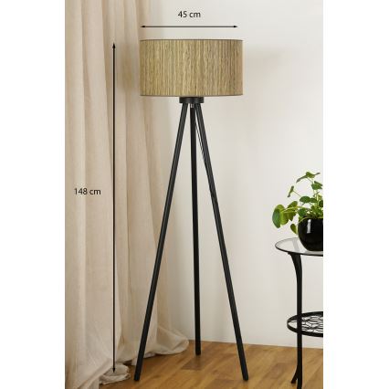 Lampadar Brilagi BOSTON ROLLER 1xE27/15W/230V maro/auriu