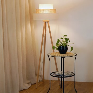 Lampadar Brilagi DENVER LUNETA 1xE27/15W/230V bej/maro/crem