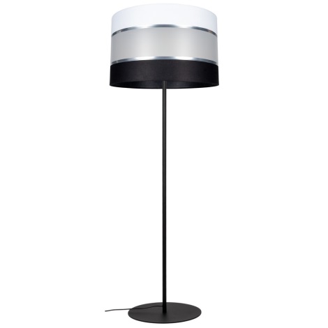Lampadar CORAL 1xE27/60W/230V neagră/albă
