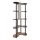 Lampadar cu rafturi 1xE27/40W/230V 150 cm negru/maro