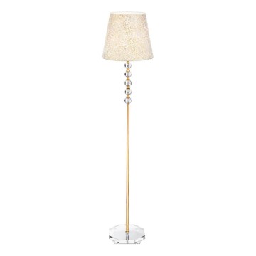 Lampadar de cristal Ideal Lux QUEEN 1xE27/60W/230V auriu