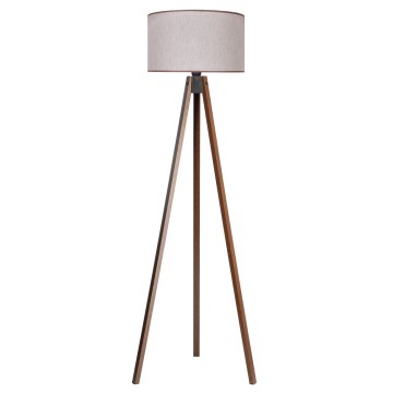 Lampadar Duolla 1xE27/60W/230V d. 44 cm bej/wenge