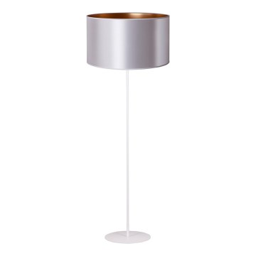 Lampadar Duolla CANNES 1xE27/15W/230V d. 45 cm argintiu/cupru/alb