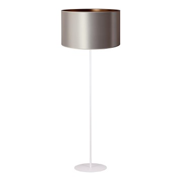 Lampadar Duolla CANNES 1xE27/15W/230V d. 45 cm argintiu/cupru/alb