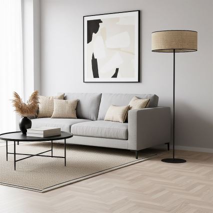 Lampadar ECO 1xE27/15W/230V bej/ratan
