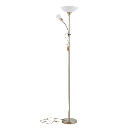 Lampadar EGLO 1xE27/60W + 1xE14/25W alamă