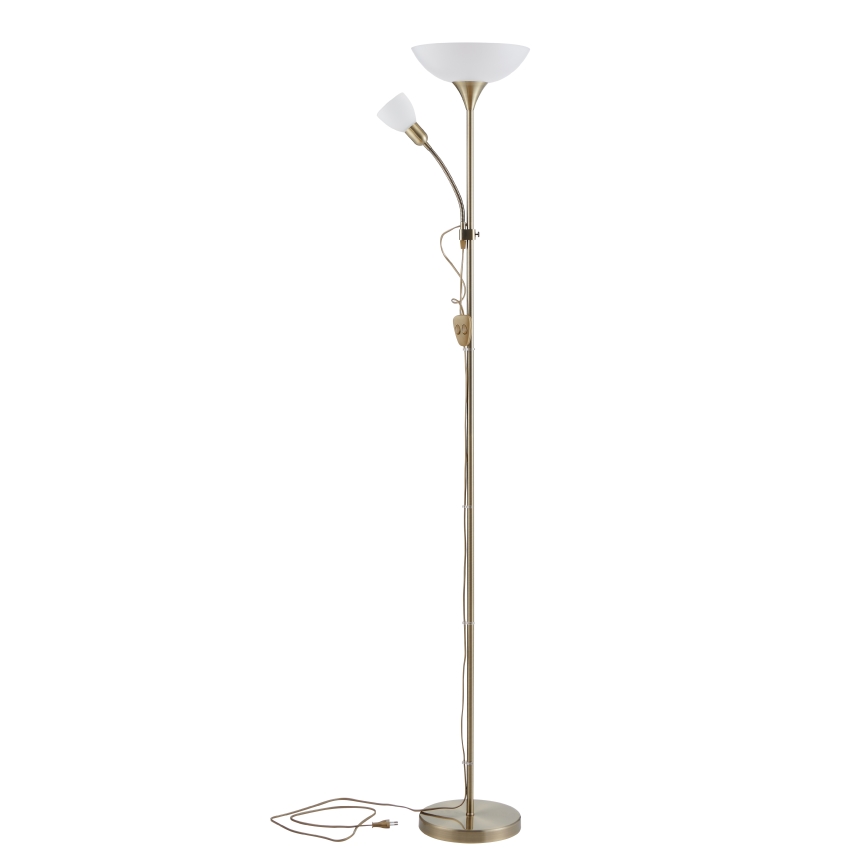 Lampadar EGLO 1xE27/60W + 1xE14/25W alamă