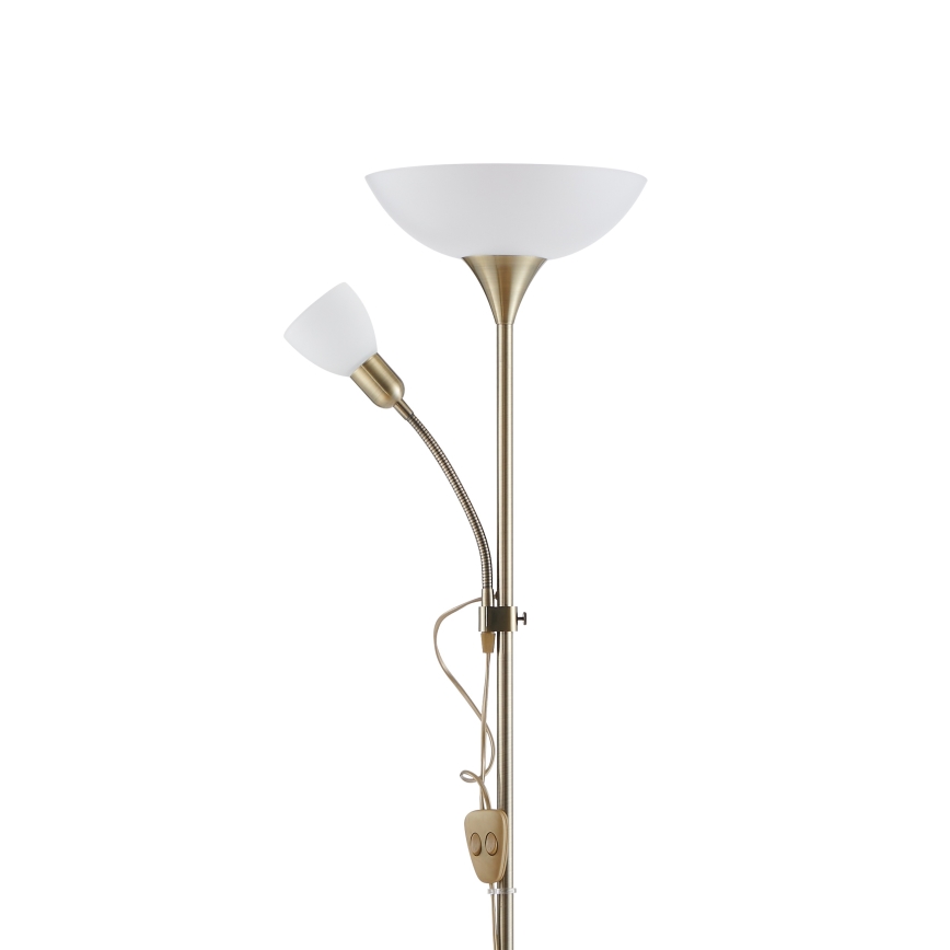 Lampadar EGLO 1xE27/60W + 1xE14/25W alamă