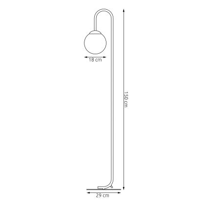 Lampadar FLOR 1xE14/10W/230V gri