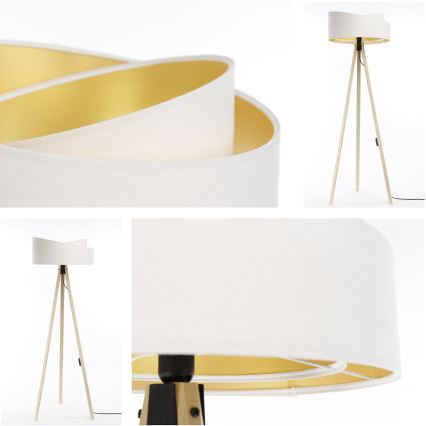 Lampadar GALAXY 1xE27/60W/230V alb/bej