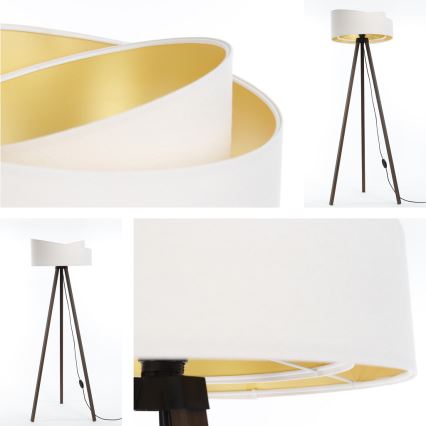 Lampadar GALAXY 1xE27/60W/230V alb/maro