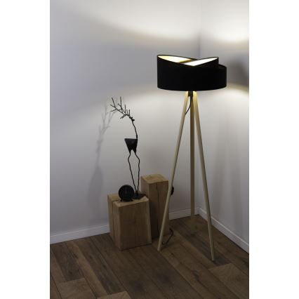 Lampadar GALAXY 1xE27/60W/230V negru/bej
