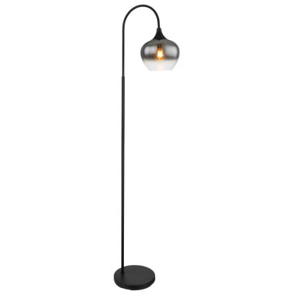 Lampadar Globo 1xE27/40W/230V negru/fumuriu