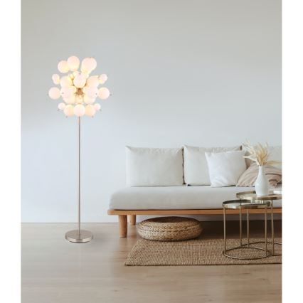 Lampadar Globo 6xE14/25W/230V alb