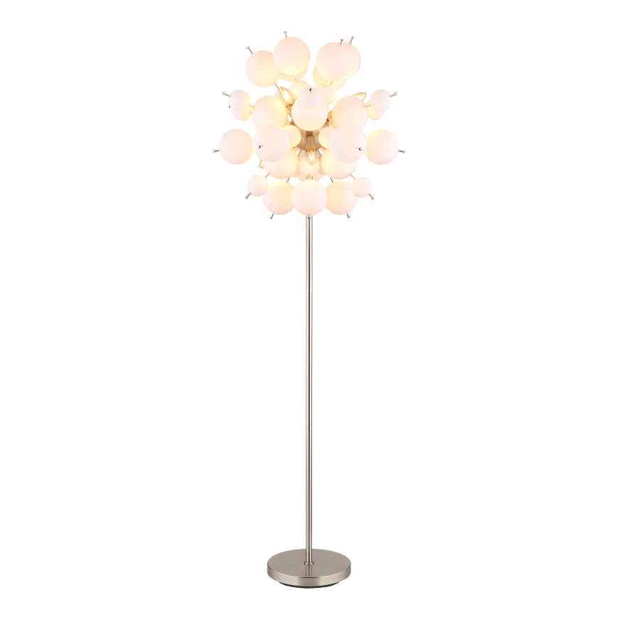 Lampadar Globo 6xE14/25W/230V alb