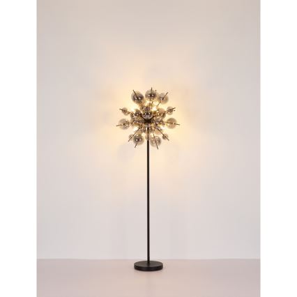 Lampadar Globo 6xE14/25W/230V negru/fumuriu