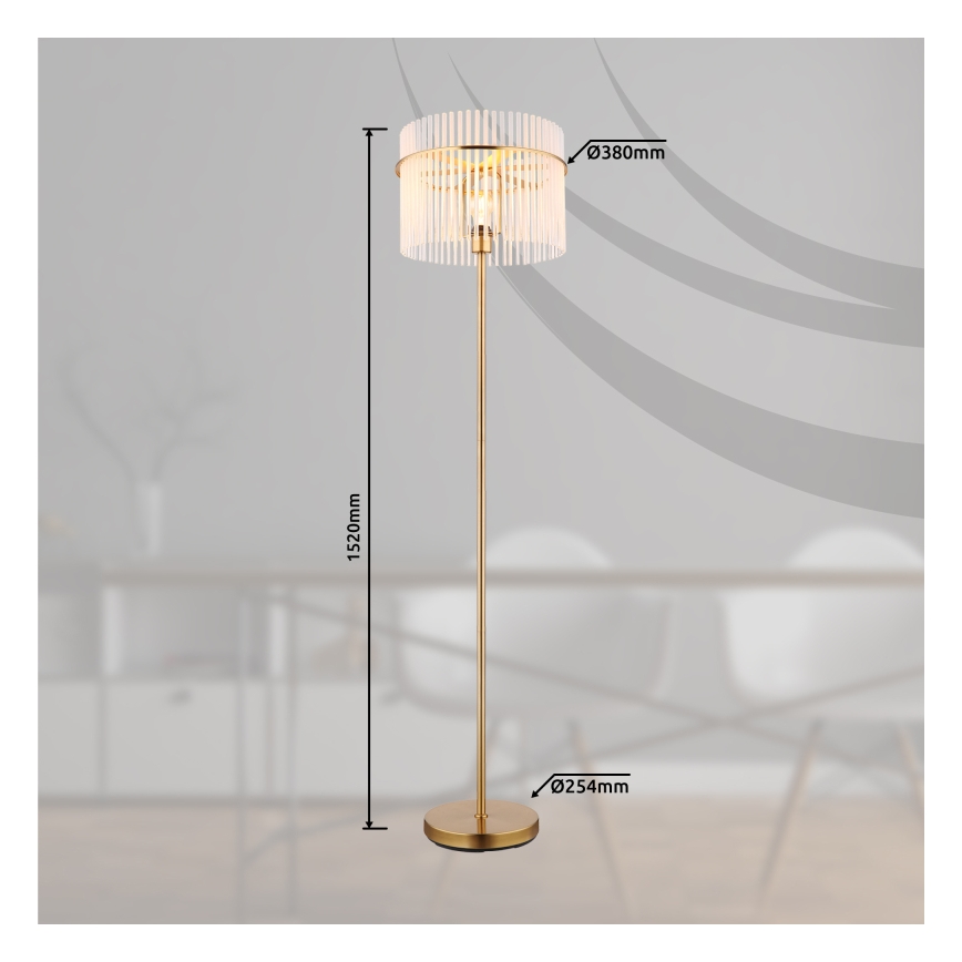 Lampadar Globo 1xE27/60W/230V auriu