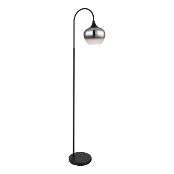Lampadar Globo 1xE27/40W/230V negru/fumuriu