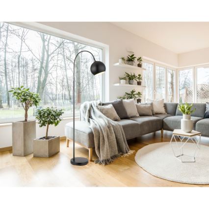 Lampadar Globo 1xE27/60W/230V negru