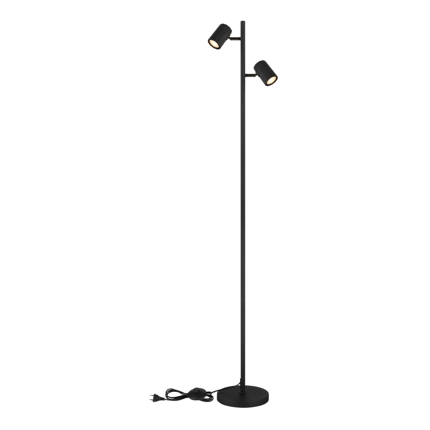 Lampadar Globo 2xGU10/5W/230V negru