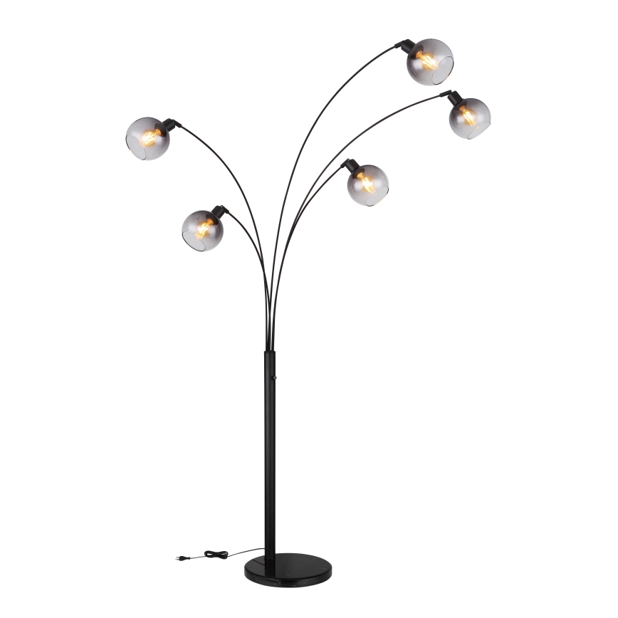 Lampadar Globo 5xE27/40W/230V fumuriu
