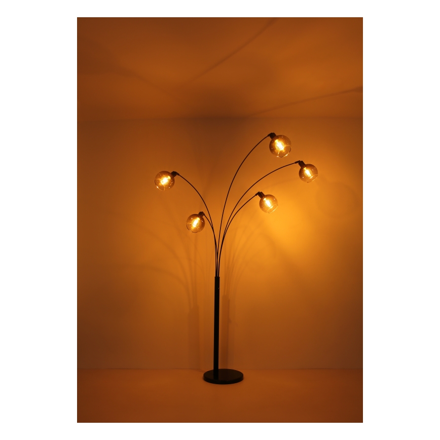 Lampadar Globo 5xE27/40W/230V fumuriu