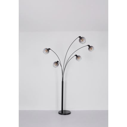 Lampadar Globo 5xE27/40W/230V fumuriu