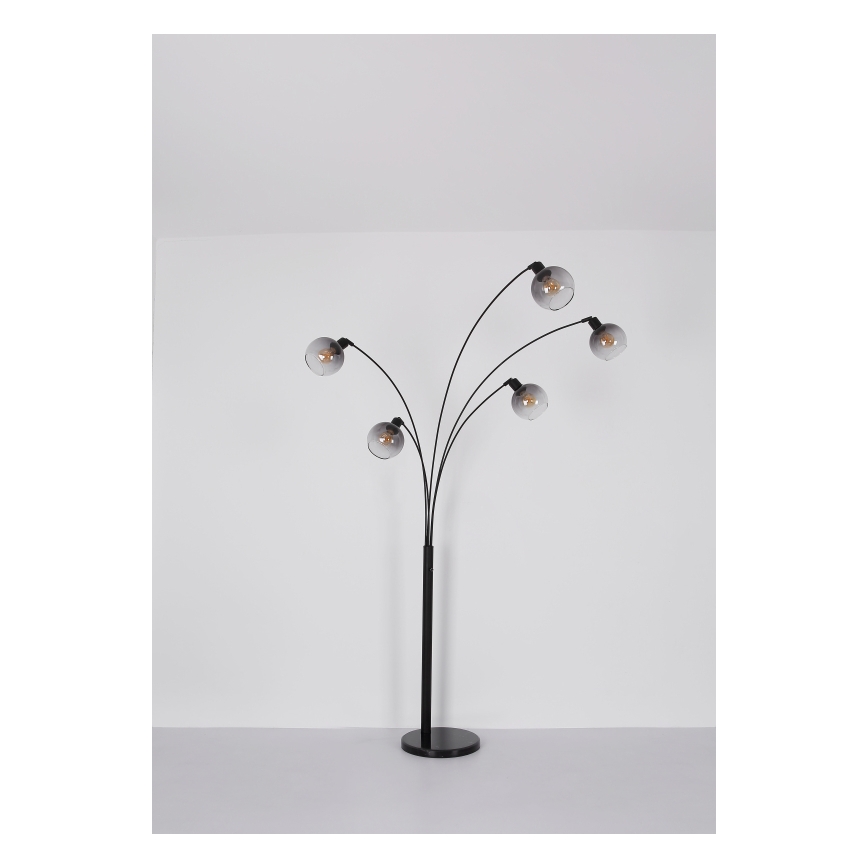 Lampadar Globo 5xE27/40W/230V fumuriu