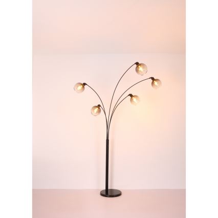 Lampadar Globo 5xE27/40W/230V fumuriu