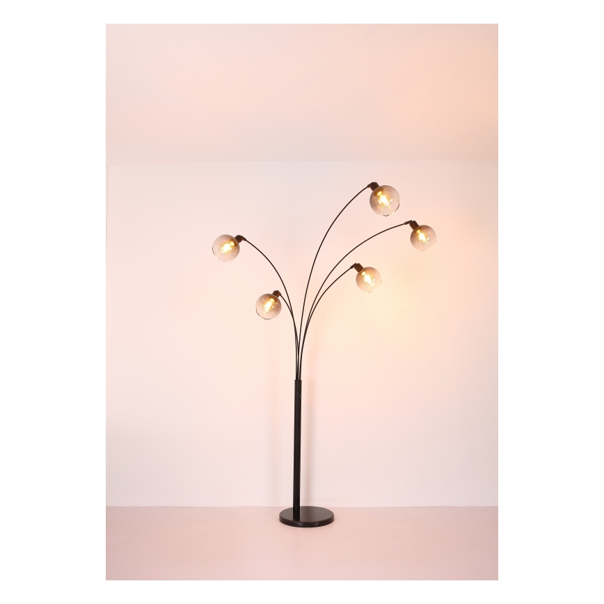 Lampadar Globo 5xE27/40W/230V fumuriu