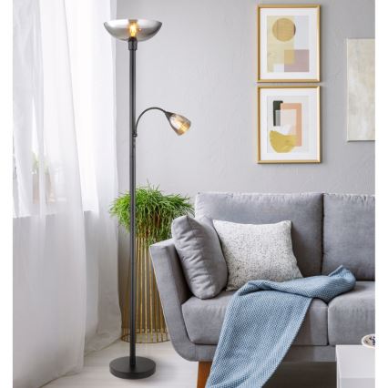 Lampadar 1xE27/60W/230V + Globo 1xE14/40W