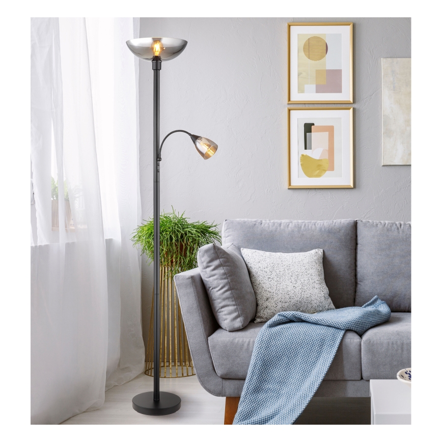 Lampadar 1xE27/60W/230V + Globo 1xE14/40W
