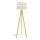 Lampadar HELEN 1xE27/15W/230V crem/auriu/stejar